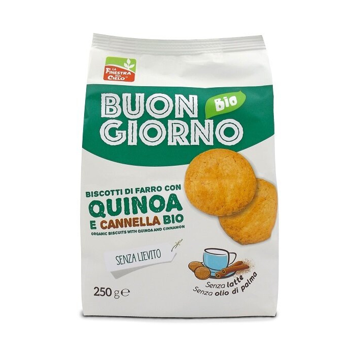 Buongiornobio biscotti con quinoa e cannella senza lievito