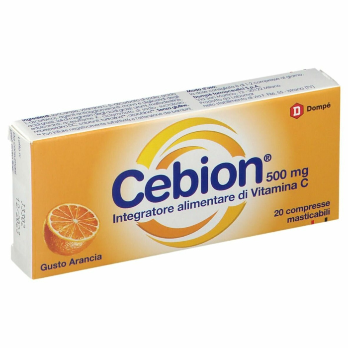 Cebion 500 mg Arancia Compresse Masticabili 20 Pezzi