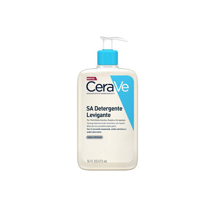 CeraVe Detergente Gel non Schiumoso Esfoliante Levigante 473 ml