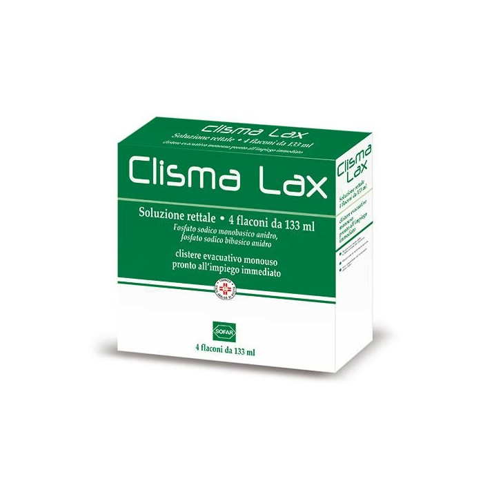 Clismalax soluzione rettale 4 flaconi da 133 ml