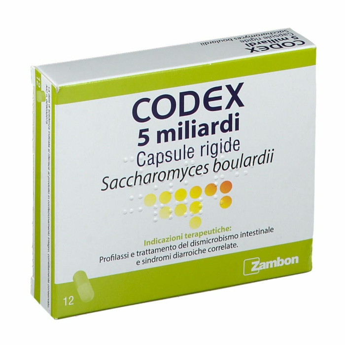 Codex 5 miliardi saccharomyces boulardii 250 mg 10 capsule