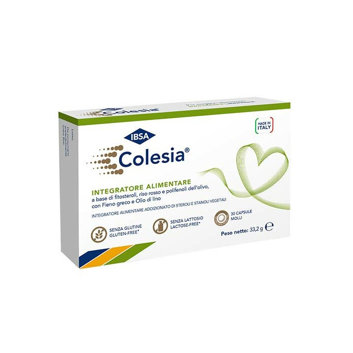 Colesia Integratore per il Colesterolo 30 Capsule Molli
