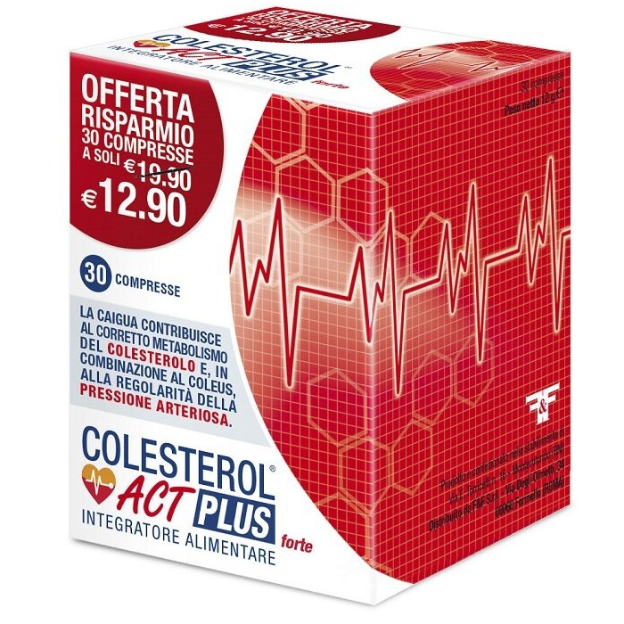 Colesterol Act Plus Integratore Controllo Colesterolo 30 compresse