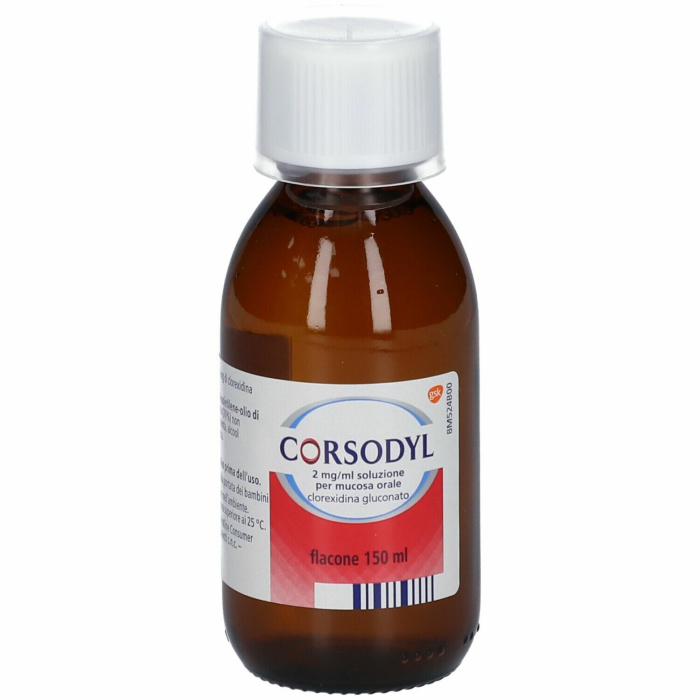 Corsodyl clorexidina soluzione orale 200 mg/150 ml