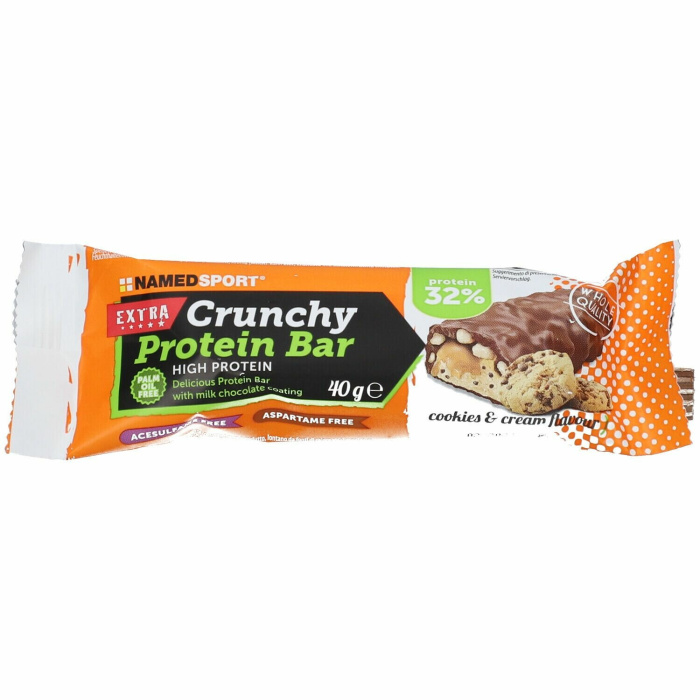 Named Sport Crunchy Proteinbar Cookies&Cream Barretta Proteica 40 g
