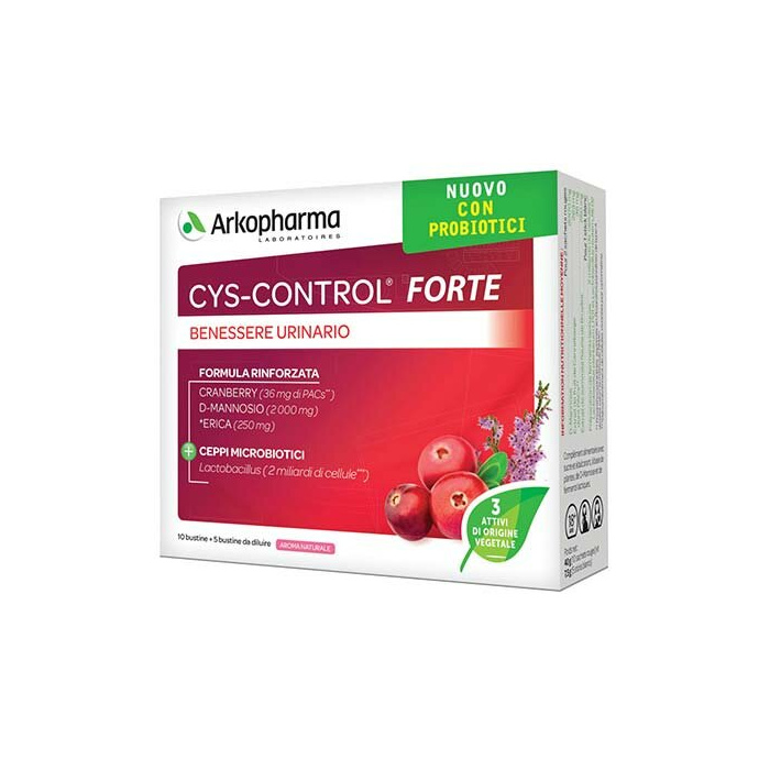 Cys Control Forte Integratore Per Infezioni Urinarie 10+5 Bustine