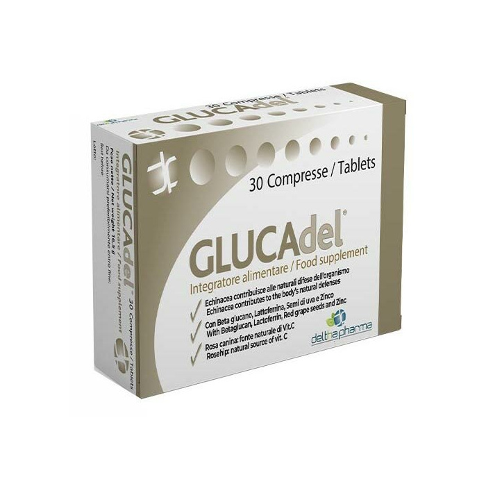 Deltha Pharma Glucadel Coadiuvante Difese Immunitarie 30 Compresse