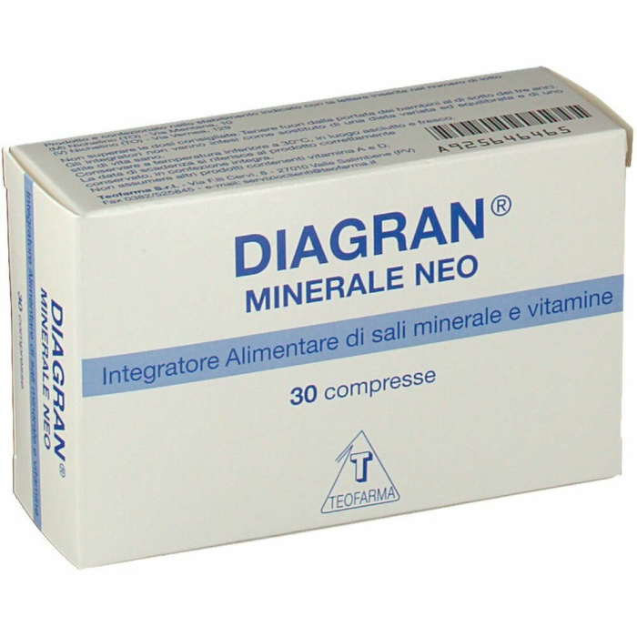 Diagran Minerale Neo Integratore Multivitaminco 30 Compresse Rivestite