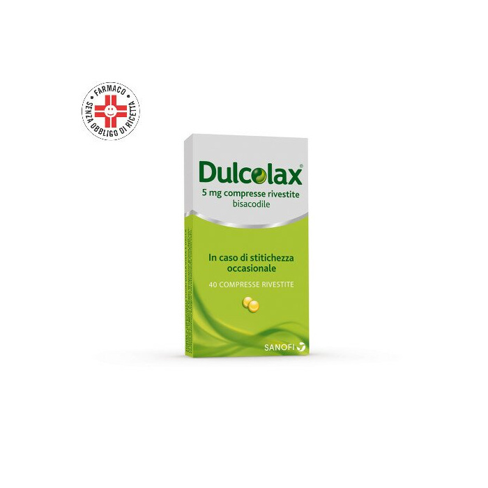 Dulcolax 5 mg bisacodile stitichezza 40 compresse rivestite