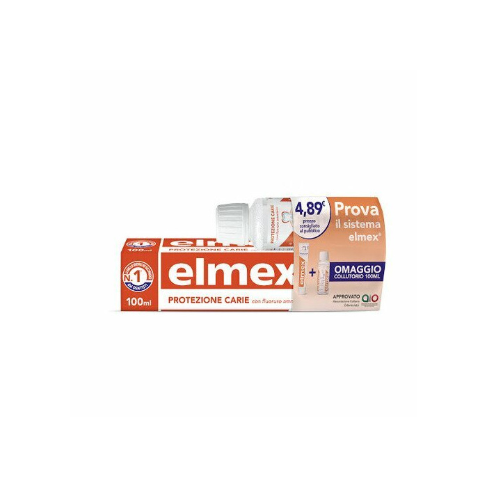 Elmex Protezione Carie PROMO Dentifricio 100 ml + Collutorio 100 ml