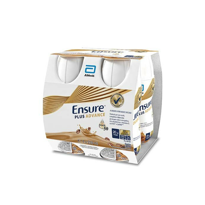 Ensure Plus Advance Integratore Iperproteico caffè 4 x 220 ml