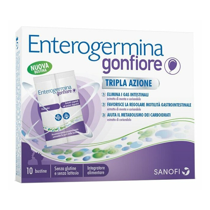 Enterogermina Gonfiore Addominale Tripla Azione 10 Bustine