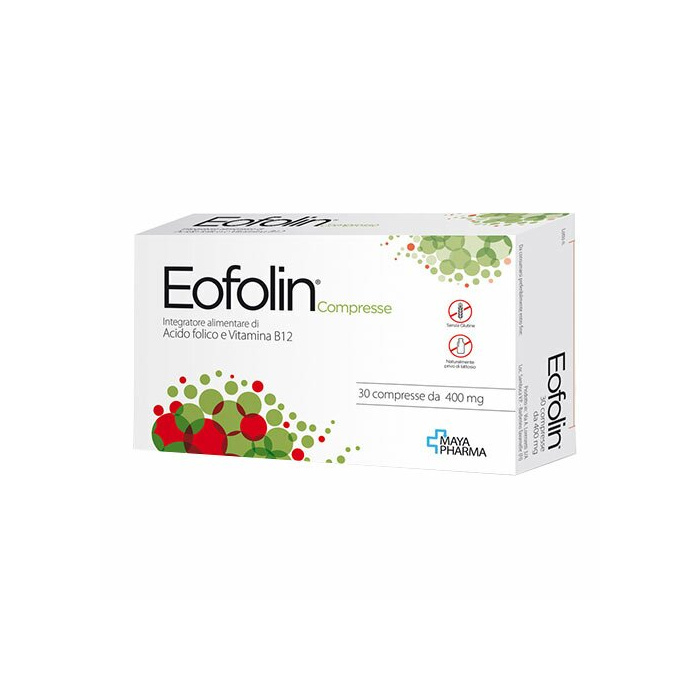 Eofolin Integratore Vitamina B12 e Acido Folico 30 compresse