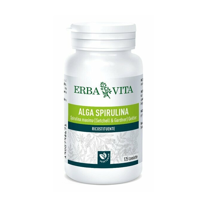 Erba Vita Alga Spirulina Integratore Ricostituente 125 Tavolette 400 mg