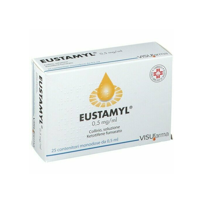 Eustamyl antistaminico 25 flaconcini monodose 0,5 ml 0,05%