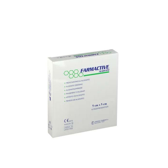 Farmactive medicazione in alginato sterile 5x5cm 10 pezzi