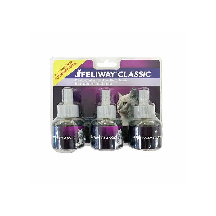 Feliway Classic Feromone Antistress Gatto 3 Ricariche da 48ml