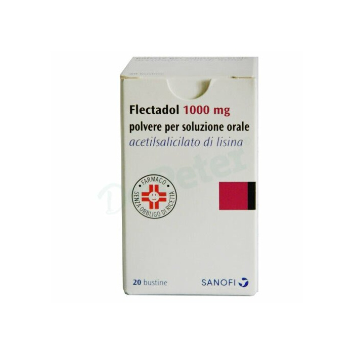 Flectadol 1000 mg  acetilsalicilato di lisina antidolorifico 20 bustine