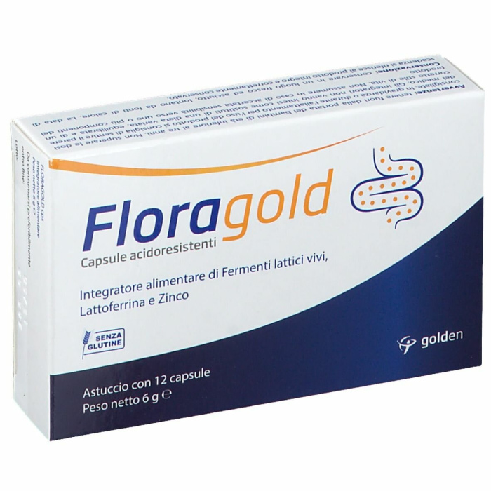 Floragold Integratore Flora Batterica Intestinale 12 capsule