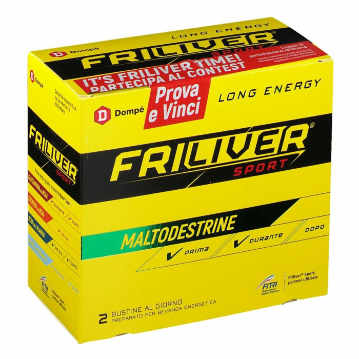 Friliver Sport Long Energy Integratore Maltodestrine Con Vitamine 8 Bustine