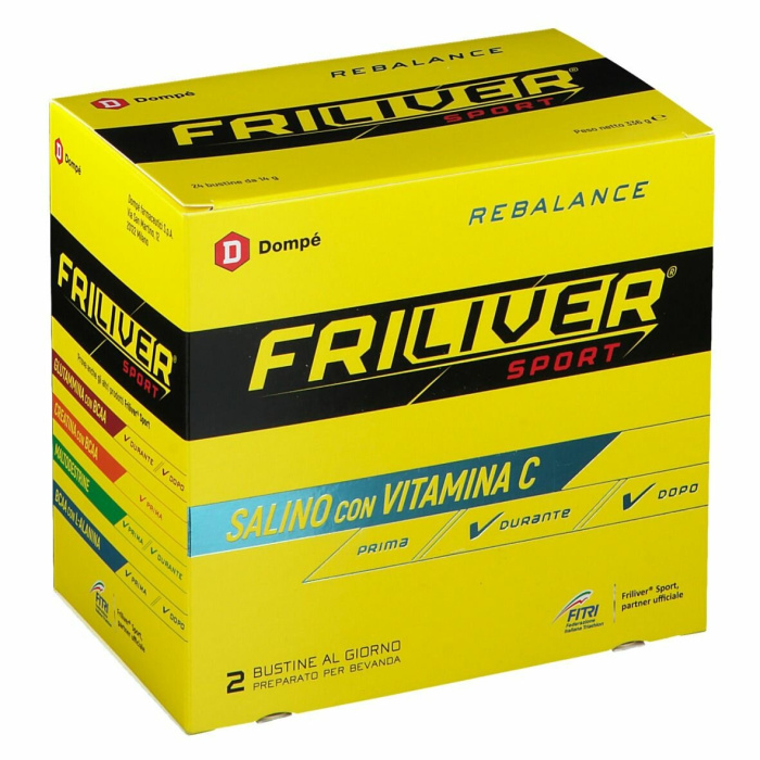 Friliver Sport Rebalance Integratore Salino con Vitamine 24 Bustine