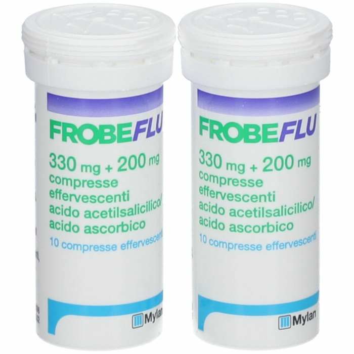 Frobeflu 330 mg + 200 mg acido acetilsalicilico 20 compresse effervescenti