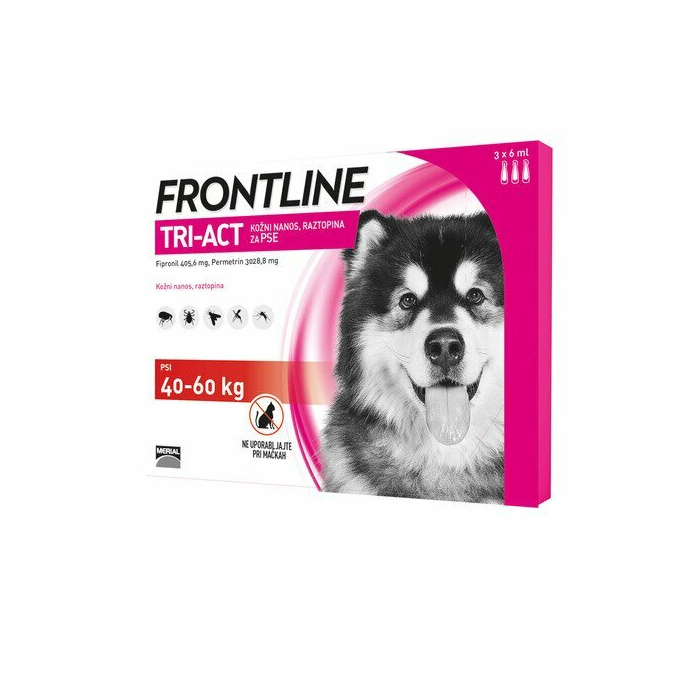 Frontline Tri-Act Spot-On Cani 40-60 kg 3 Pipette Monodose