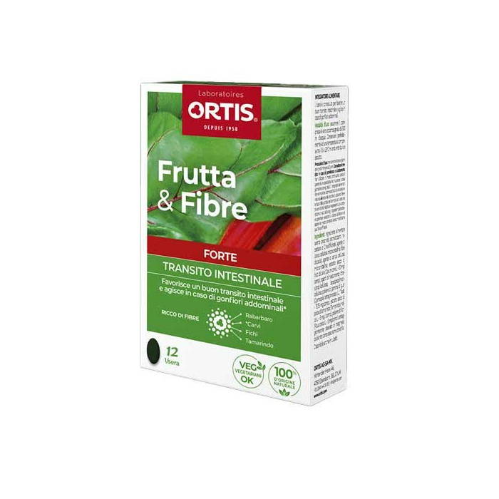 Frutta & Fibre Forte Benessere Transito Intestinale 12 Compresse