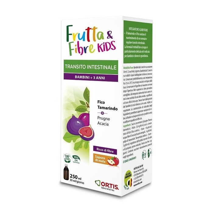 Frutta & Fibre Kids Sciroppo Integratore Transito Intestinale 250 ml