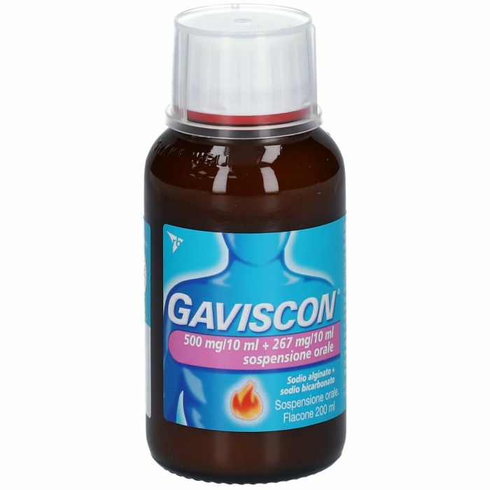 Gaviscon sospensione orale 200 ml 500mg + 267mg