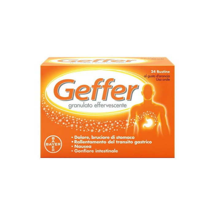 Geffer granulato effervescente trattamento iperacidità 24 bustine