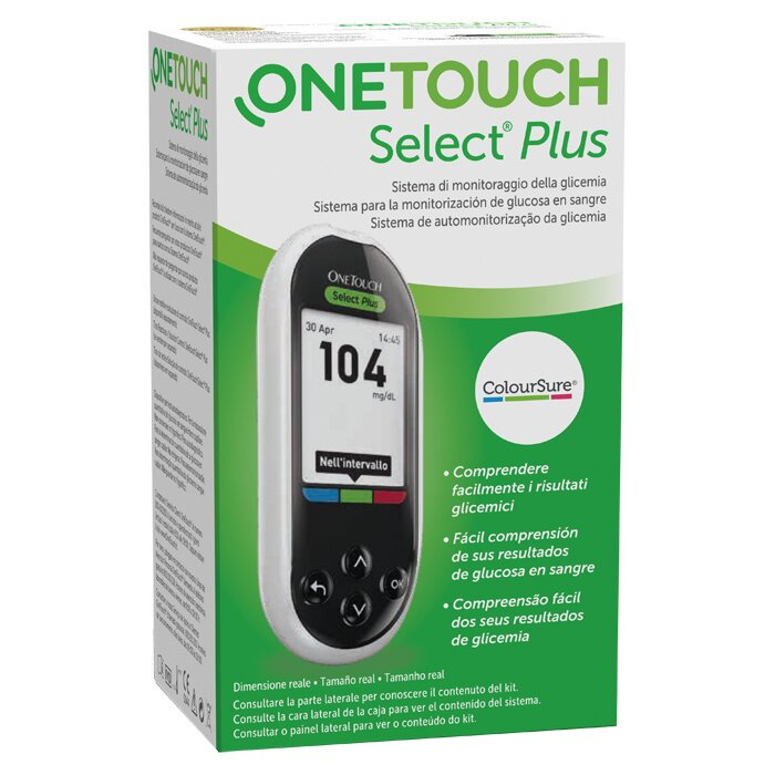 Glucometro one touch select plus system kit