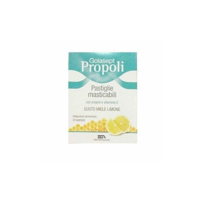 Golasept propoli 24 compresse masticabili miele limone
