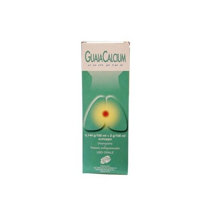 Guaiacalcium complex sciroppo sedativo tosse 200 ml