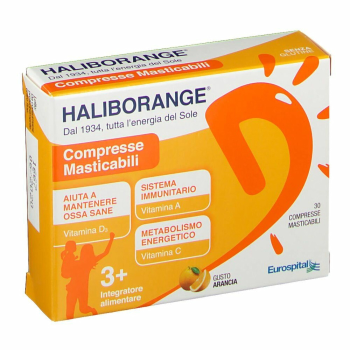 Haliborange Integratore Vitamina D3, A e C 30 compresse