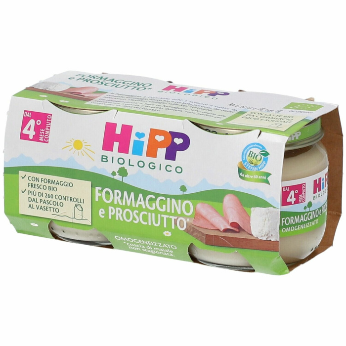 Hipp bio hipp bio omogeneizzato formaggino prosciutto 2x80 g