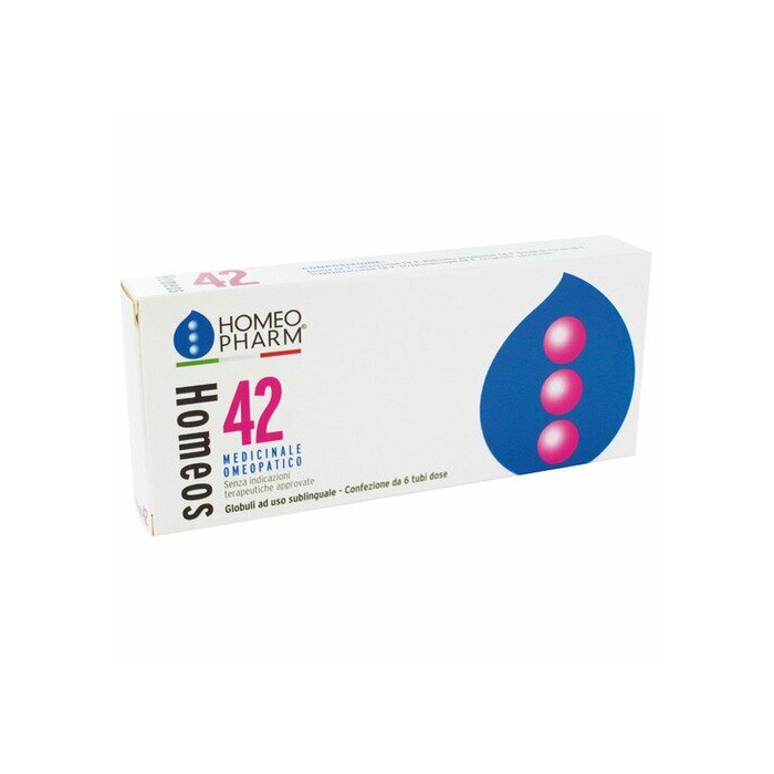 Homeos 42 medicinale omeopatico 6 tubi dose da 1 g