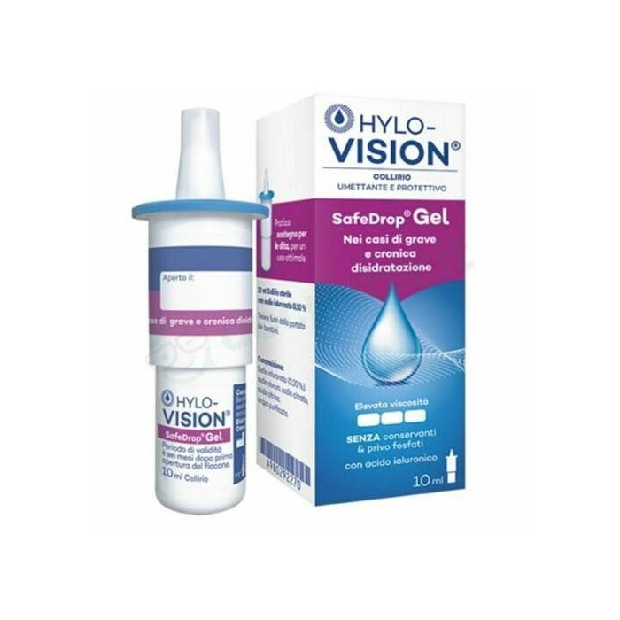 Hylovision Safe Drop Gel 0,3% Collirio Umettante e Protettivo 10 ml