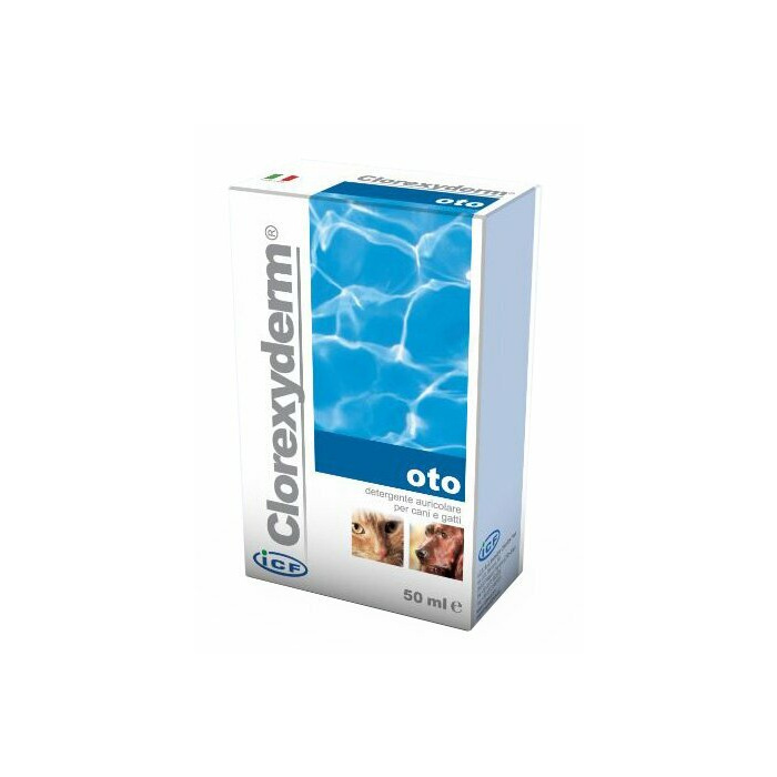 ICF Clorexyderm Oto Detergente Auricolare Cani e Gatti 50ml