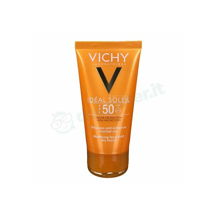 Vichy Idéal Soleil Emulsione Anti-lucidità Effetto Asciutto SPF 50 Pelle Grassa 50 ml