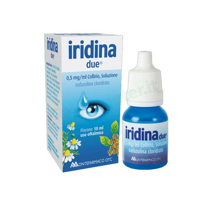 Iridina due collirio 0,5 mg/ml nafazolina cloridrato 10 ml