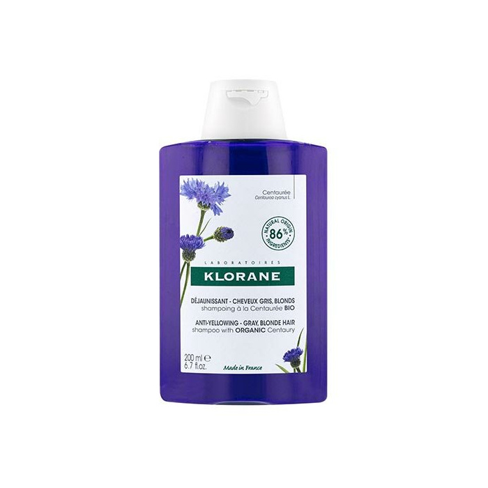 Klorane Shampoo alla Centaurea Bio Anti-Ingiallimento 200 ml