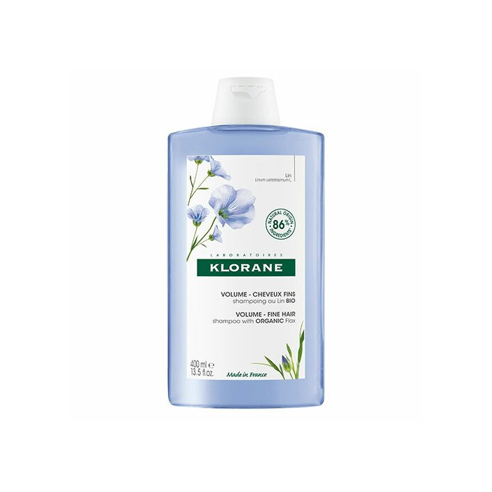 Klorane Shampoo Volumizzante al Lino Bio Capelli Sottili 400 ml