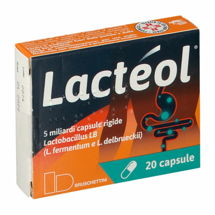 Lacteol fermenti lattici 5 miliardi lactobacillus lb 20 capsule