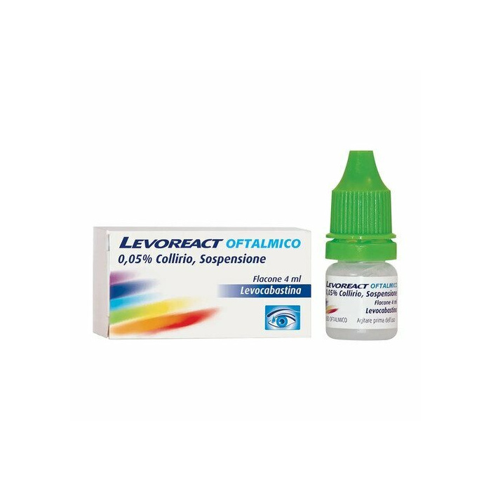 Levoreact oftalmico 0,5 mg levocabastina collirio 4 ml