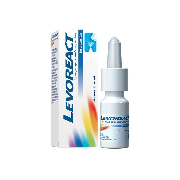Levoreact spray nasale 0,5 mg levocabastina cloridrato 10 ml