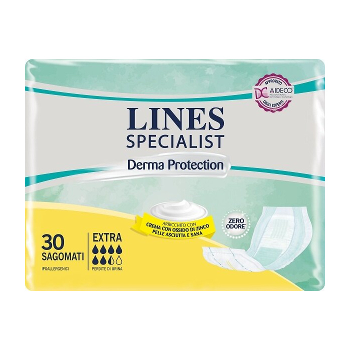 Lines Specialist Derma Protection Sagomato assorbenza extra 30 pezzi