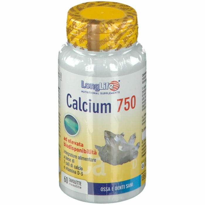 Longlife calcium 750mg 60tav