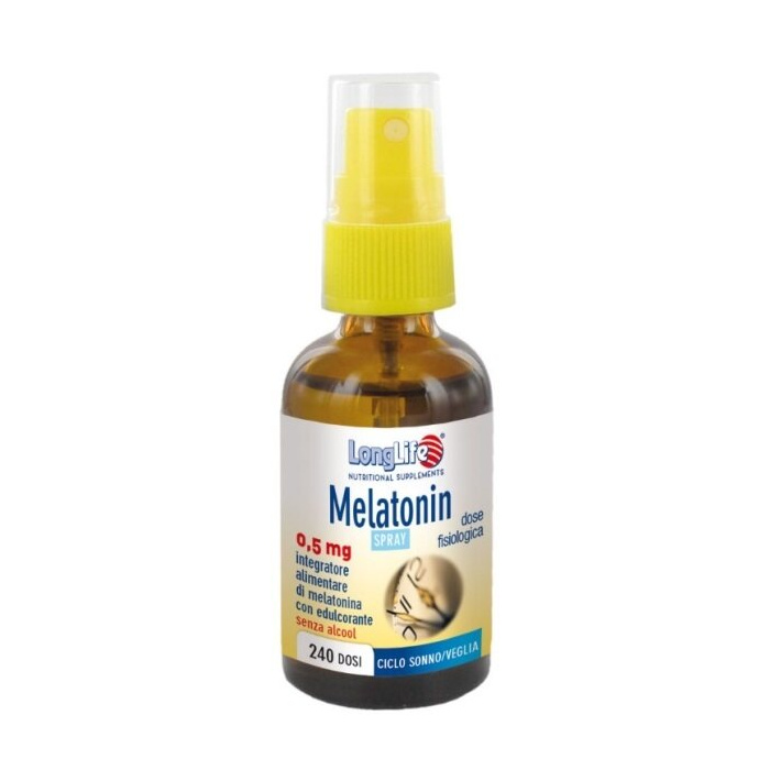 LongLife Melatonin Spray Integratore Per il Sonno 30 ml