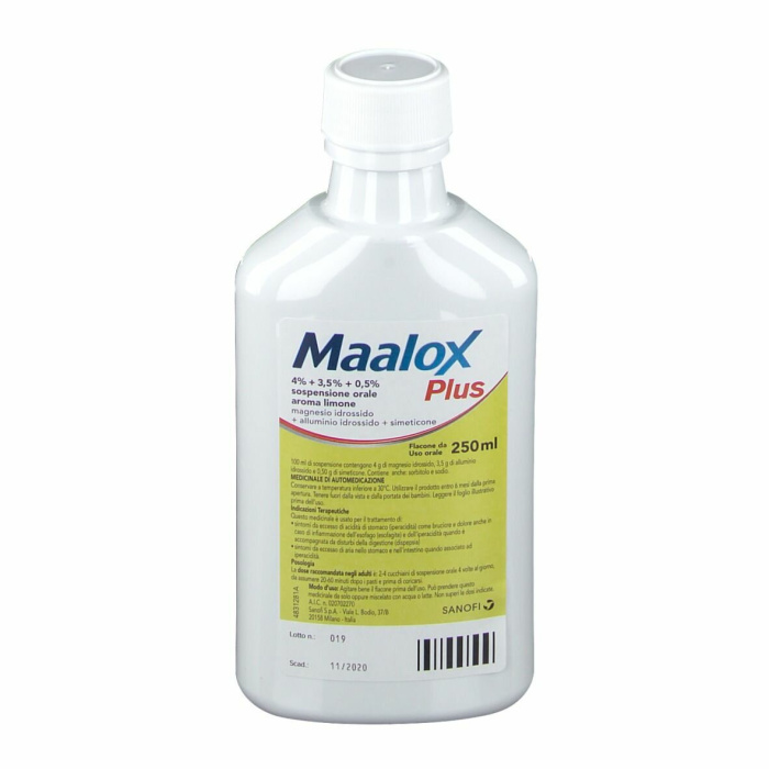 Maalox plus sospensione orale antiacido 250 ml